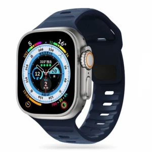 Tech-Protect IconBand Line apyrankė skirta Apple Watch 4 / 5 / 6 / 7 / 8 / 9 / SE / Ultra 1 / 2 (42/44/45/49 mm) - Navy Blue - Image 1