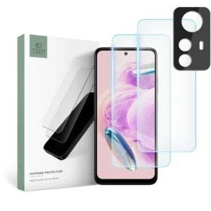 Tech-Protect Supreme Set for Xiaomi Redmi Note 12S 2x tempered glass for display / tempered glass for camera - Image 1