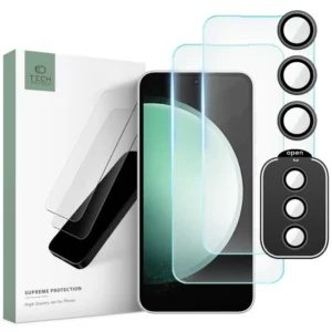 Tech-Protect Supreme Set for Samsung Galaxy S23 FE 2x tempered glass for display / tempered glass for camera - Image 1