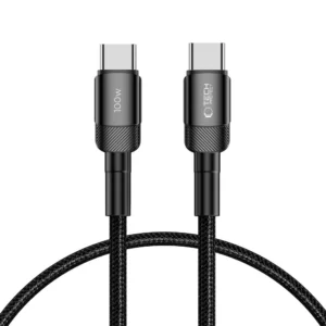 Tech-Protect UltraBoost Evo USB-C / USB-C PD cable 100W 5A 0.5m - juodos spalvos - Image 1