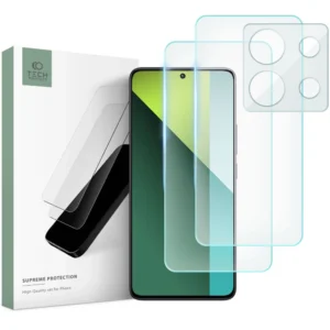 Tech-Protect Supreme Set for Xiaomi Redmi Note 13 Pro 5G / Poco X6 5G 2x Apsauginis stiklas for Display / Apsauginis stiklas for Camera - Image 1