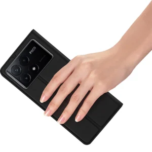 Dux Ducis Skin Pro dėklas skirtas Xiaomi Poco X6 Pro 5G / Redmi K70E su flap and card slot - juodos spalvos - Image 8