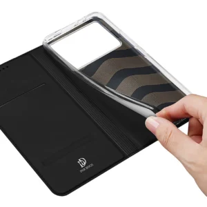 Dux Ducis Skin Pro dėklas skirtas Xiaomi Poco X6 Pro 5G / Redmi K70E su flap and card slot - juodos spalvos - Image 9