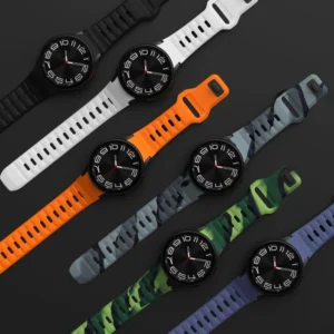Tech-Protect Silicone Line apyrankė skirta Samsung Galaxy Watch 4 / 5 / 5 Pro / 6 / 7 / FE - pilkos spalvos - Image 3