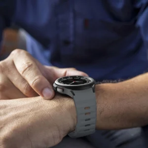 Tech-Protect Silicone Line apyrankė skirta Samsung Galaxy Watch 4 / 5 / 5 Pro / 6 / 7 / FE - pilkos spalvos - Image 4