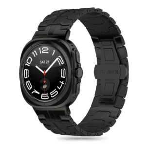 Tech-Protect Stainless Line strap for Samsung Galaxy Watch Ultra (47 mm) - juodos spalvos - Image 1