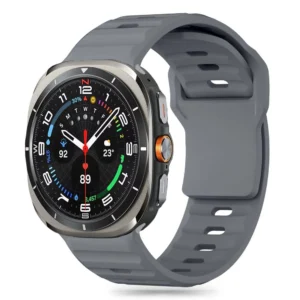Tech-Protect Silicone Line apyrankė skirta Samsung Galaxy Watch Ultra (47mm) - pilkos spalvos - Image 1