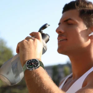 Tech-Protect Silicone Line apyrankė skirta Samsung Galaxy Watch Ultra (47mm) - pilkos spalvos - Image 5
