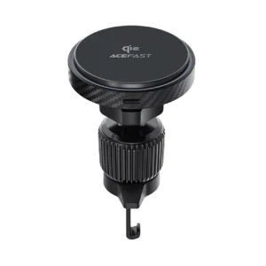 Acefast D33 automobilinis laikiklis su Qi2 15W Magnetic Charger for Air Vent - juodos spalvos - Image 3
