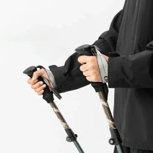 Qunature Nordic Walking Trekking Pole Aluminum 110 - 130 cm 1 pc. - rudos spalvos - Image 4