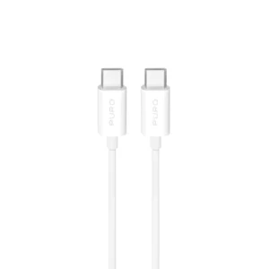 Puro TPE 25W USB-C - USB-C 3m kabelis - baltos saplvos