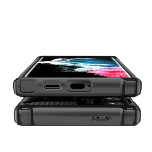 Hybrid Armor Dėklas skirtas Samsung Galaxy S25 Edge - juodos spalvos - Image 6