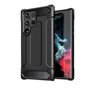 Hybrid Armor Dėklas skirtas Xiaomi Redmi Note 14 Pro 4G / 5G / Poco X7 - juodos spalvos - Image 2