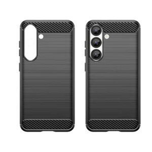Carbon dėklas Flexible Silicone skirtas Xiaomi 15 Ultra - juodos spalvos - Image 2