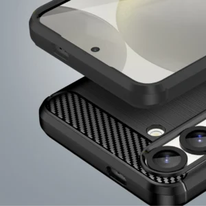 Carbon dėklas Flexible Silicone skirtas Xiaomi 15 Ultra - juodos spalvos - Image 7