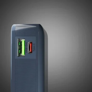 Powerbank SBS 10000 mAh 20W su integruotu USB-C kabeliu ir skaitmeniniu ekranu - dark pilkos spalvos - Image 7