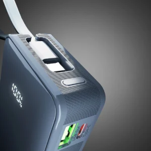 Powerbank SBS 10000 mAh 20W su integruotu USB-C kabeliu ir skaitmeniniu ekranu - dark pilkos spalvos - Image 8