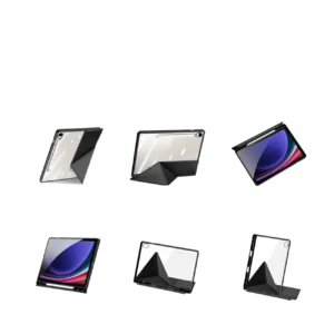 Dux Ducis Magi dėklas su Stylus laikikliu skirtas Samsung Galaxy Tab S10 FE/S9/S9 FE - juodos spalvos - Image 5