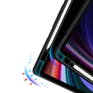 Dux Ducis Magi dėklas su Stylus laikikliu skirtas Samsung Galaxy Tab S10 FE/S9/S9 FE - juodos spalvos - Image 9