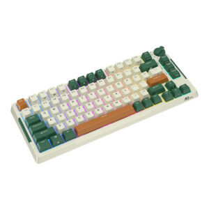 Belaidė mechaninė klaviatūra Royal Kludge RKH81 RGB, Sky cyan switch žalios spalvos - Image 2