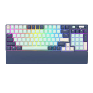 Mechaninė klaviatūra Royal Kludge RK96 RGB, brown switch blue - Image 1