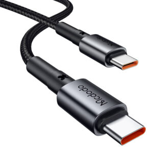Automobilinis įkroviklis McDodo CC-7493 65W With Mini baltos spalvos USB-C kabelis With E-mark Chip 1m 100W juodos spalvos - Image 3