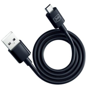 3MK Hyper kabelis USB-A - Micro USB1.2m 5V 2,4A juodos spalvos - Image 3