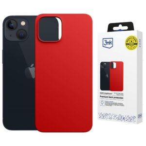 Dėklas 3MK Hardy MagSilicone skirtas Apple iPhone 13 raudonos spalvos