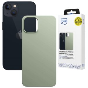 Dėklas 3MK Hardy MagSilicone skirtas Apple iPhone 15 žalios spalvos