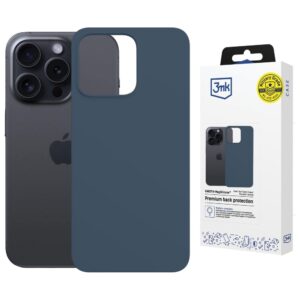 Dėklas 3MK Hardy MagSilicone skirtas Apple iPhone 15 Pro mėlynos spalvos