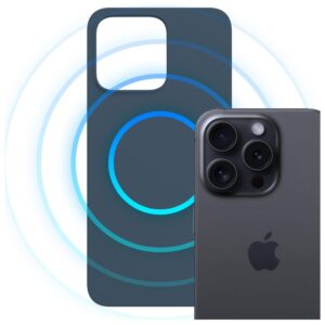 Dėklas 3MK Hardy MagSilicone skirtas Apple iPhone 15 Pro mėlynos spalvos - Image 3