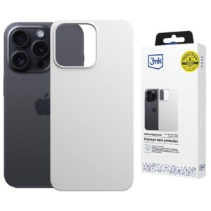 Dėklas 3MK Hardy MagSilicone skirtas Apple iPhone 15 Pro sidabro spalvos
