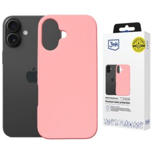 Dėklas 3MK Hardy MagSilicone skirtas Apple iPhone 16 rožinės spalvos