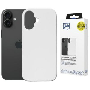 Dėklas 3MK Hardy MagSilicone skirtas Apple iPhone 16 baltos spalvos