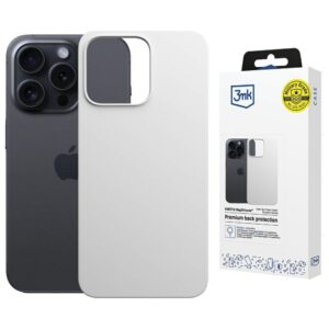 Dėklas 3MK Hardy MagSilicone skirtas Apple iPhone 16 Pro baltos spalvos