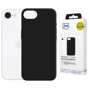 Dėklas 3MK Hardy MagSilicone skirtas Apple iPhone 16e juodos spalvos