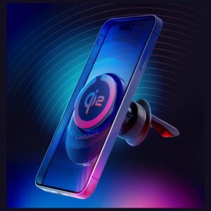 Belaidis įkroviklis 3MK Hardy AeroCharger 15W MPP Qi2 juodos spalvos - Image 3