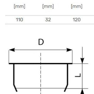 Lauko kanalizacijos aklė Magnaplast, Ø 110 mm - Image 3