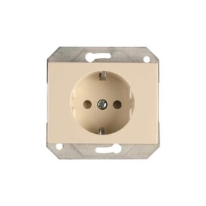 Kištukinis lizdas Vilma XP500, su įžem, dr. kaulo spalvos