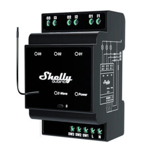 Shelly Qubino Wave Pro 3 Z-Wave 3 channel DIN rail relay - Image 1