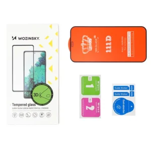 Wozinsky Apsauginis stiklas Full Glue Super Tough Screen Protector Full Coveraged with Frame Case Friendly for Samsung Galaxy S21 5G black - Image 5