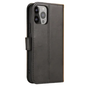 Magnet dėklas elegant bookcase type dėklas su kickstand skirtas Apple iPhone 13 juodos spalvos - Image 2
