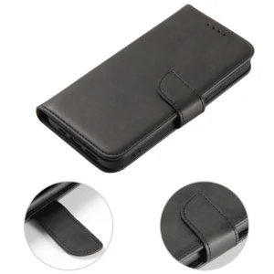 Magnet dėklas elegant bookcase type dėklas su kickstand skirtas Apple iPhone 13 juodos spalvos - Image 7