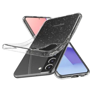 Spigen Liquid Crystal dėklas skirtas Samsung Galaxy S22 - Clear Glitter - Image 6