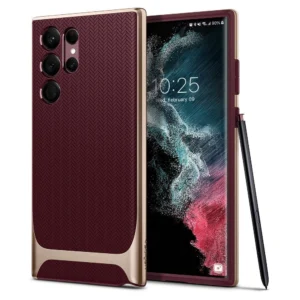Spigen Neo Hybrid dėklas skirtas Samsung Galaxy S22 Ultra - burgundy - Image 1