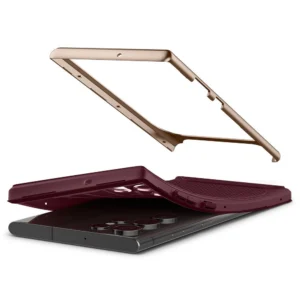 Spigen Neo Hybrid dėklas skirtas Samsung Galaxy S22 Ultra - burgundy - Image 2