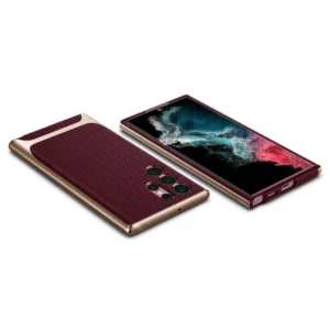 Spigen Neo Hybrid dėklas skirtas Samsung Galaxy S22 Ultra - burgundy - Image 6
