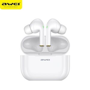 AWEI ausinės Bluetooth 5.0 T29 TWS baltos spalvos