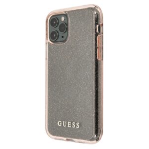 Guess GUHCN58PCGLPI Apple iPhone 11 Pro rožinės spalvos hard dėklas Glitter - Image 2