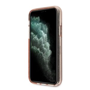 Guess GUHCN58PCGLPI Apple iPhone 11 Pro rožinės spalvos hard dėklas Glitter - Image 6